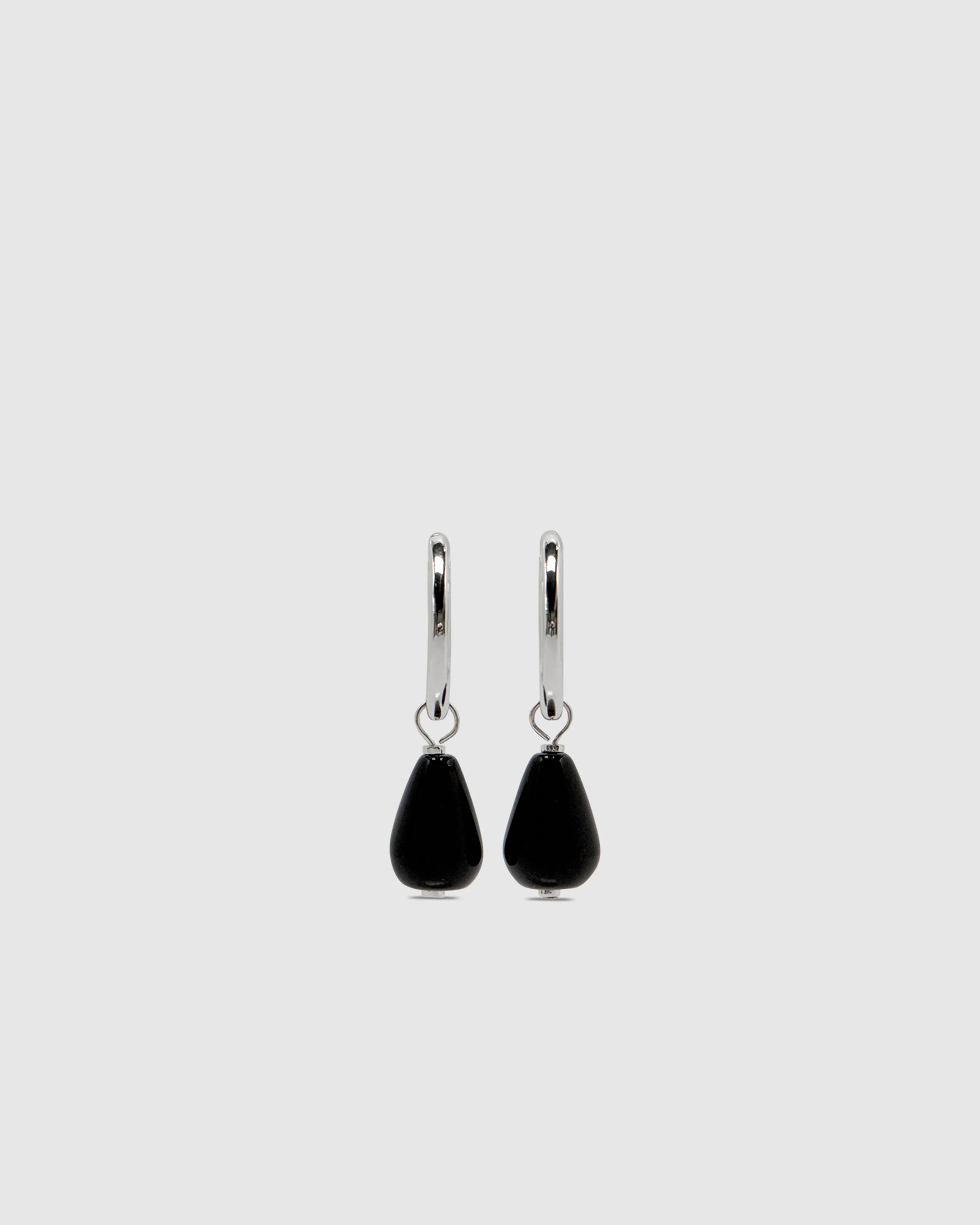 SANTIAGO EARRINGS | SILVER + ONYX