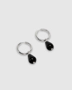 SANTIAGO EARRINGS | SILVER + ONYX