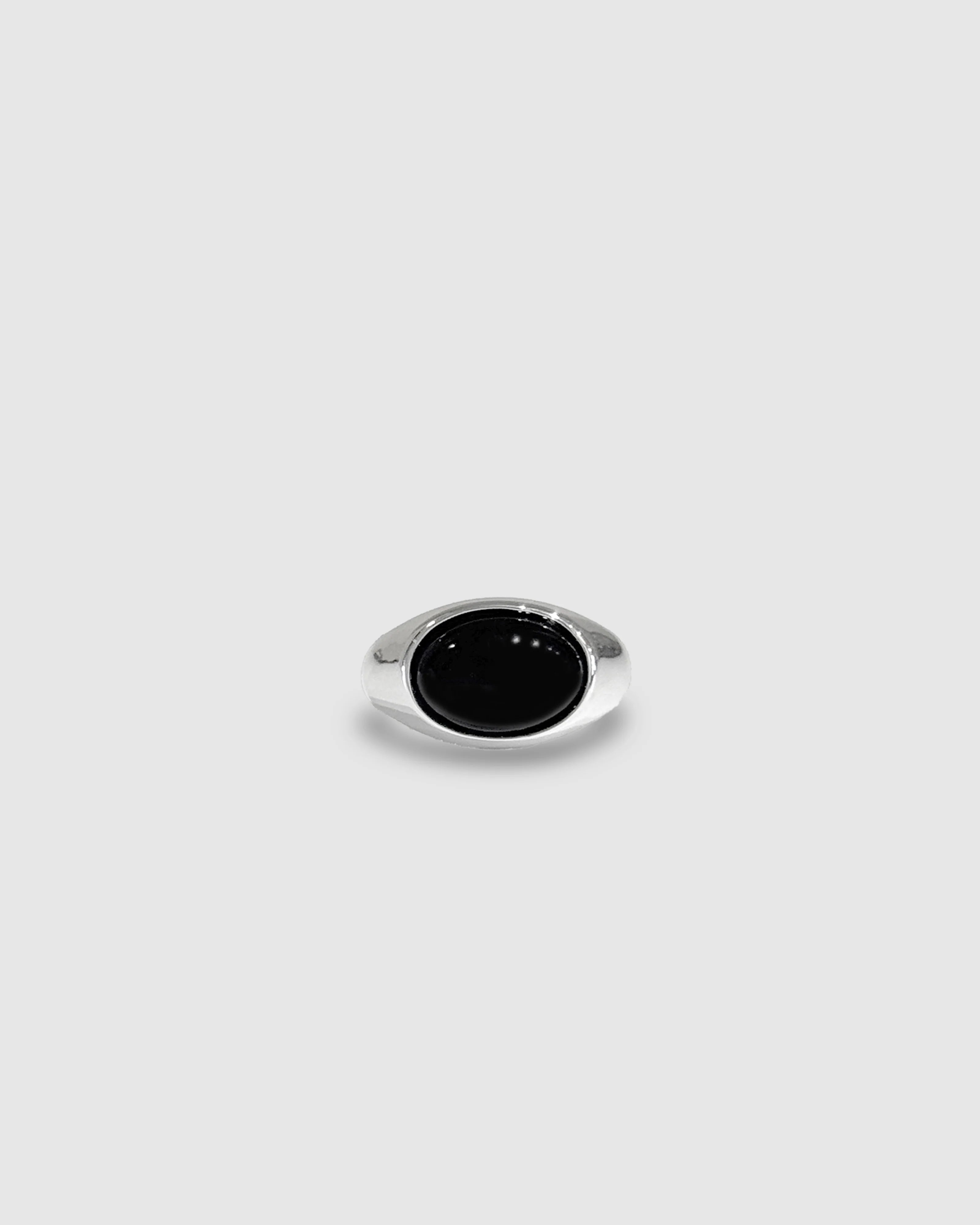 SANTIAGO RING | SILVER + ONYX