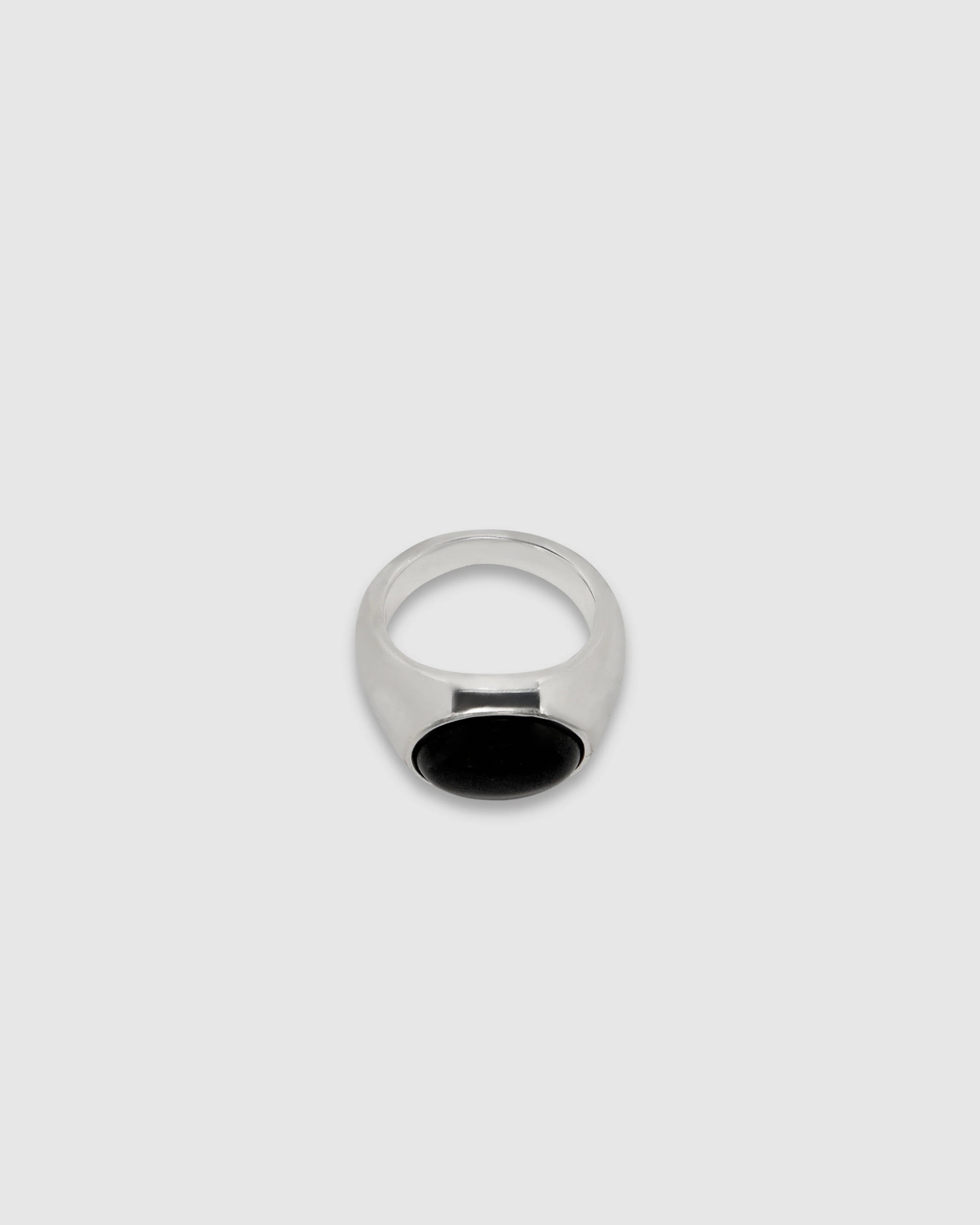 SANTIAGO RING | SILVER + ONYX
