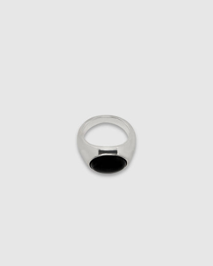 SANTIAGO RING | SILVER + ONYX