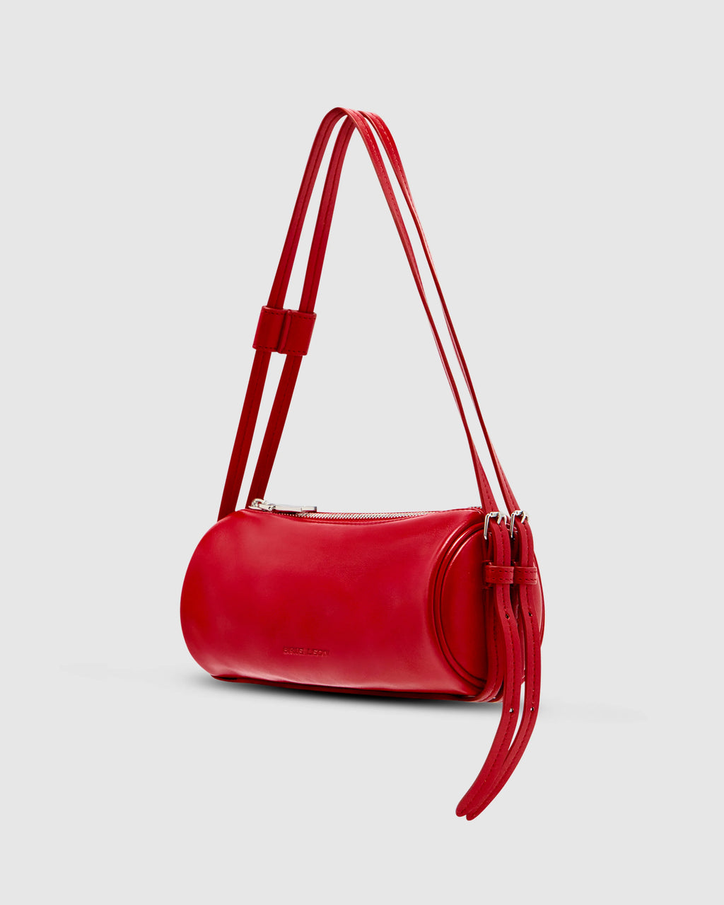 BROOKE MINI BARREL BAG | CRIMSON