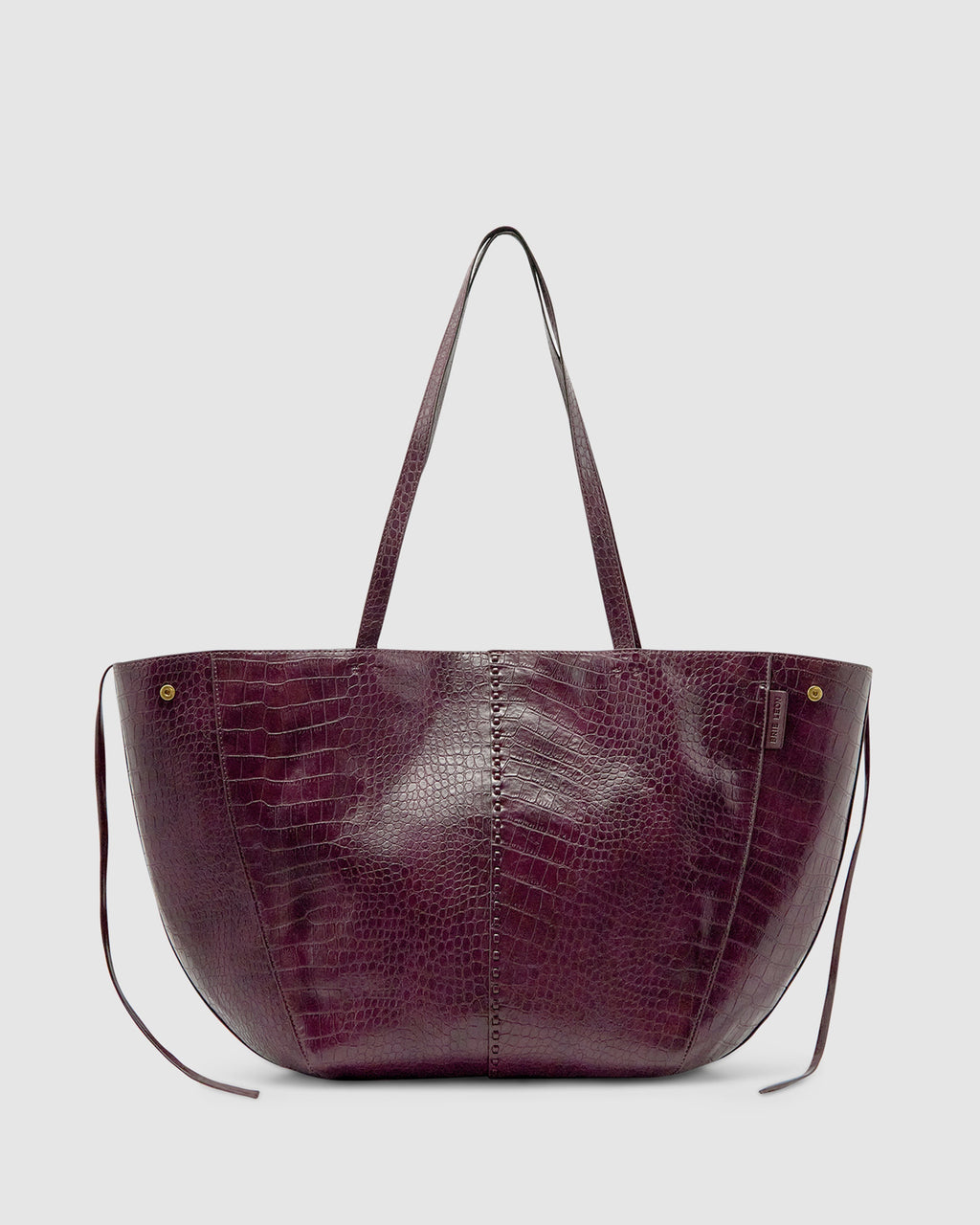 REESE MARKET TOTE BAG | BORDEAUX CROC