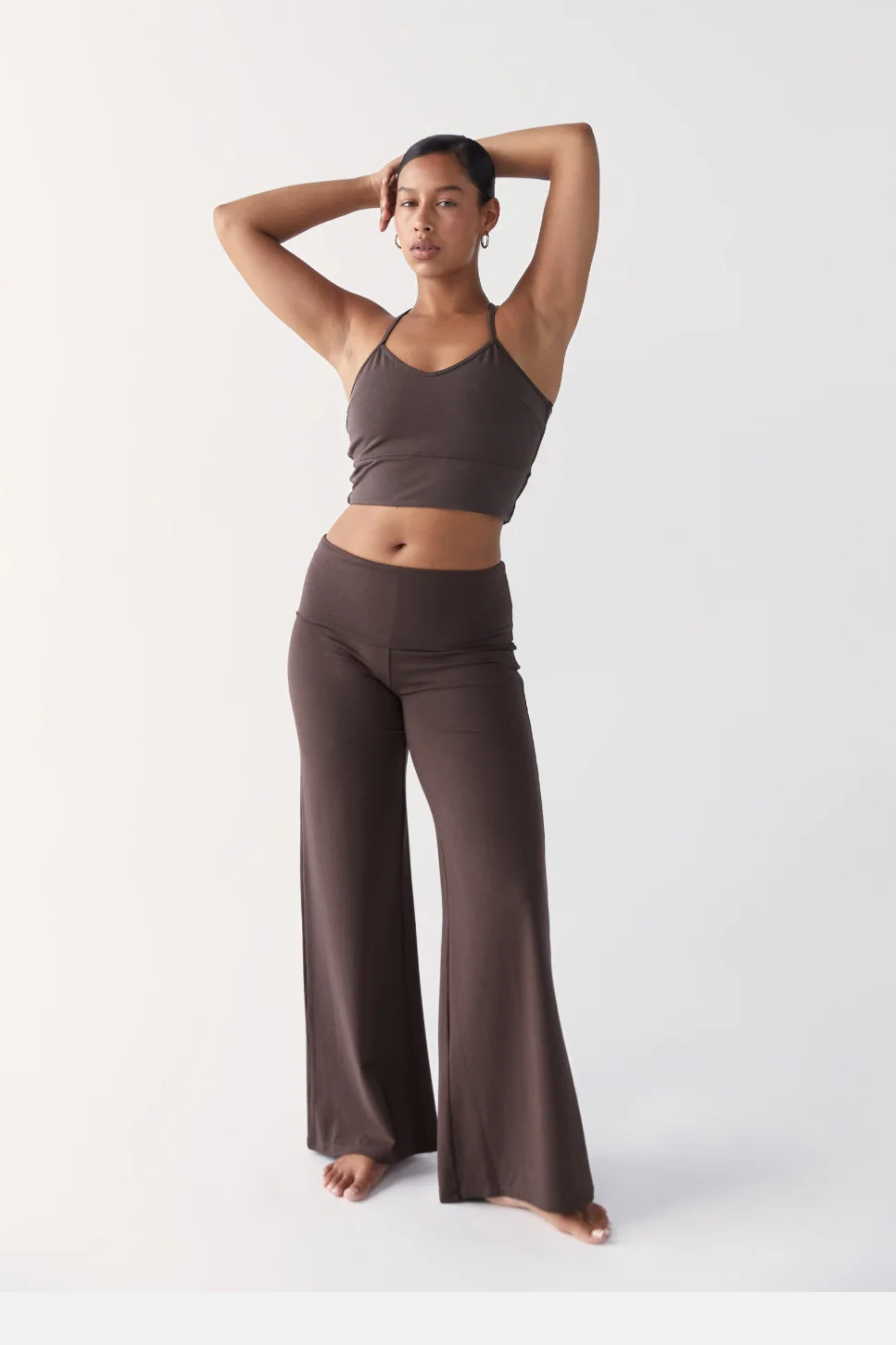 Pinky & Kamal Full Length Yin Flare Dark Brown