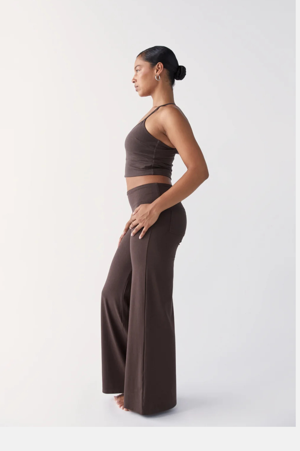 Pinky & Kamal Full Length Yin Flare Dark Brown
