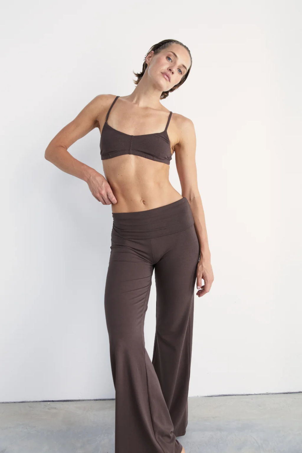 Pinky & Kamal Full Length Yin Flare Dark Brown