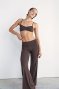 Pinky & Kamal Full Length Yin Flare Dark Brown