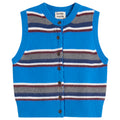 SOFIE MERINO WOOL VEST | BLUE STRIPE