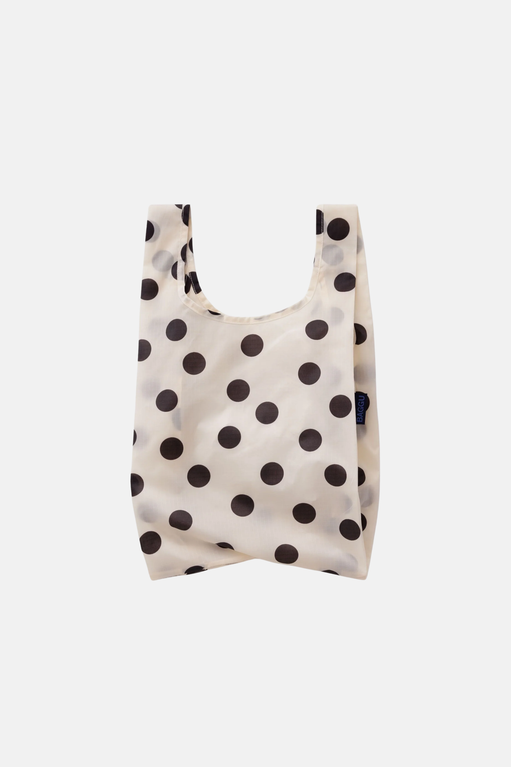 Baby Baggu Cream and Black Polka Dot