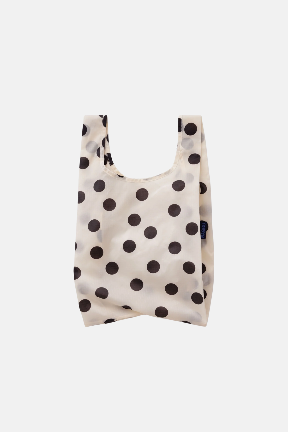 Baby Baggu Cream and Black Polka Dot