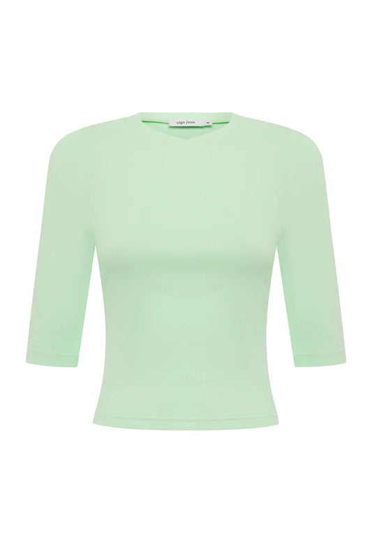 Olga Joan Baby V-Neck Top Menta