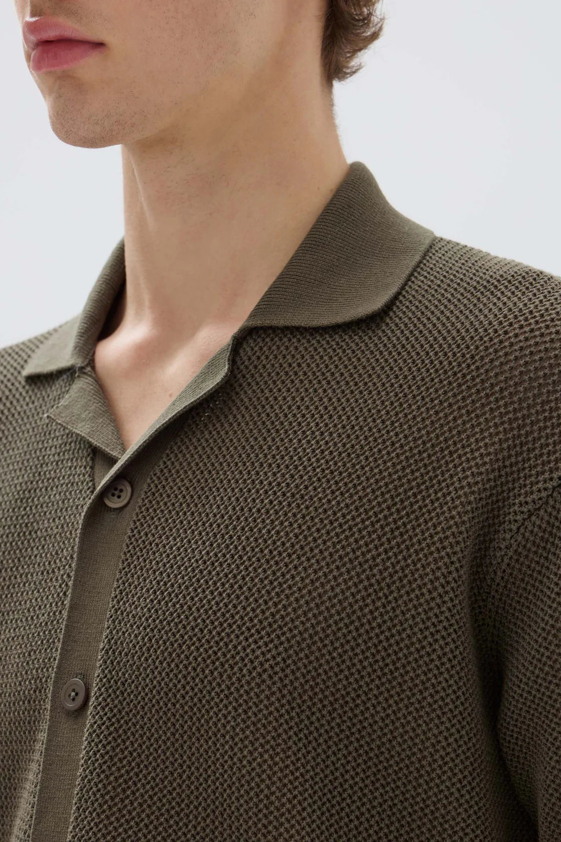 BECK KNIT SHORT SLEEVE SHIRT | MILITARY