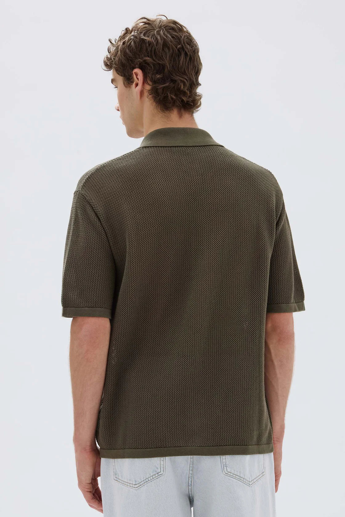 BECK KNIT SHORT SLEEVE SHIRT | MILITARY