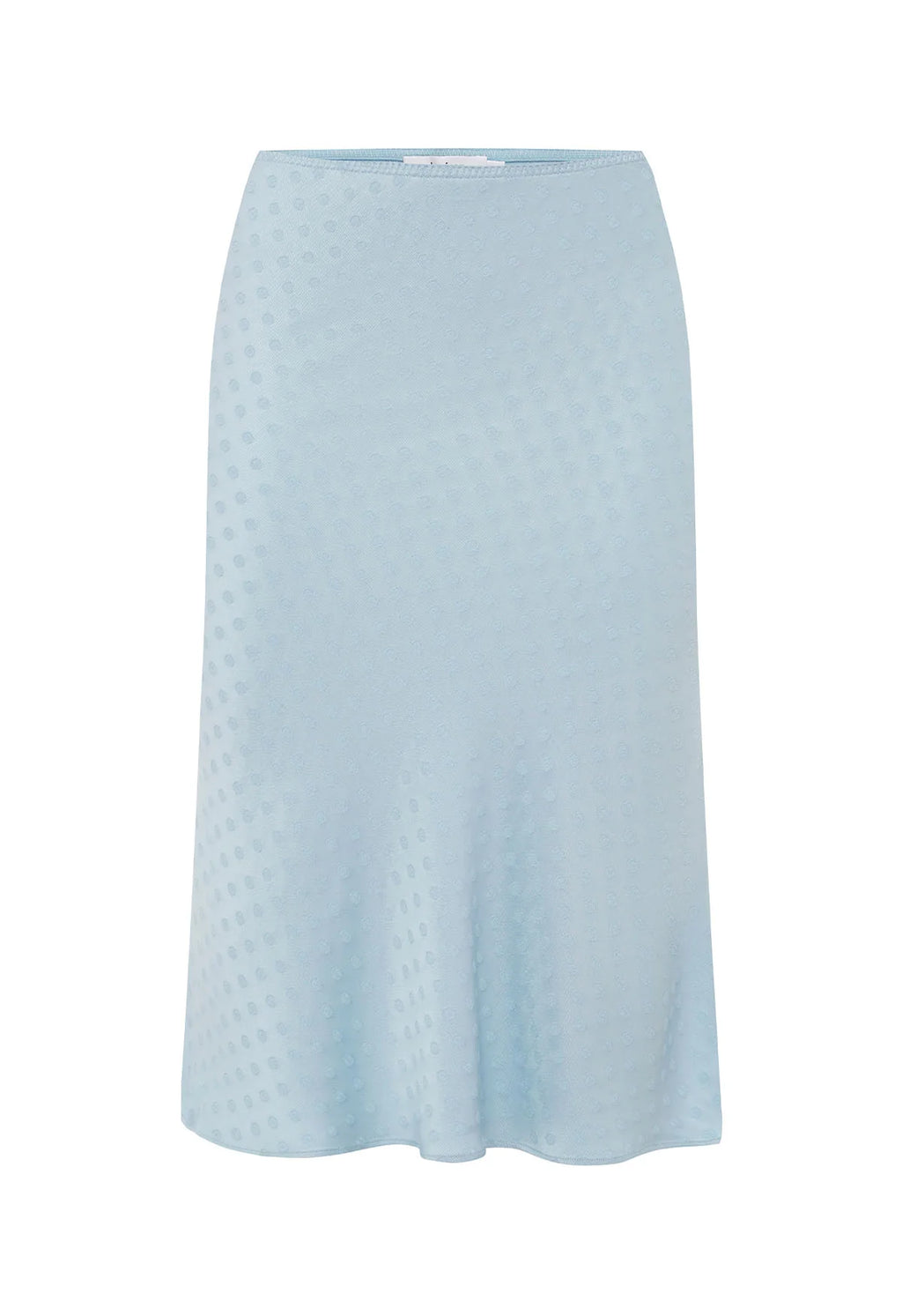 BIAS KNEE SKIRT | JACQUARD CIELO