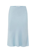 BIAS KNEE SKIRT | JACQUARD CIELO