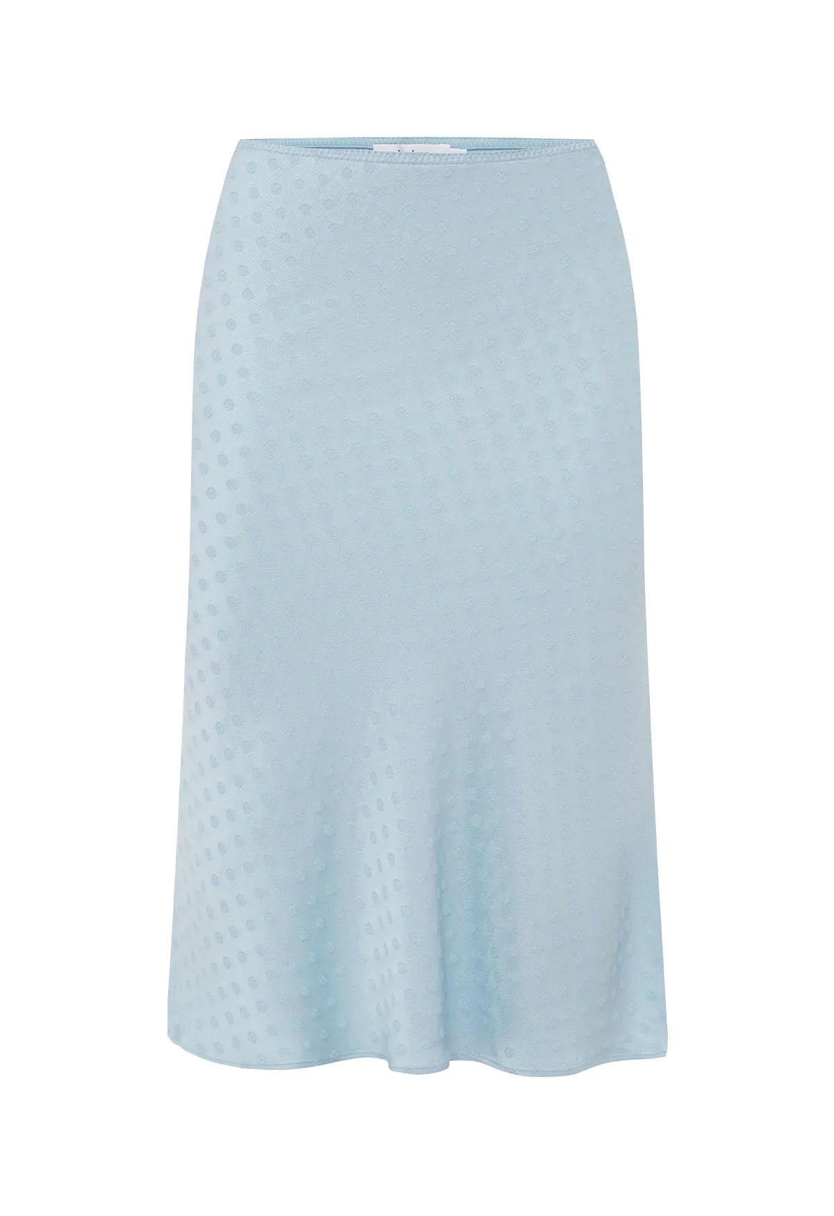 BIAS KNEE SKIRT | JACQUARD CIELO