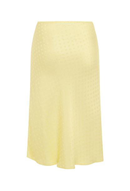 BIAS KNEE SKIRT | JACQUARD LIMONE