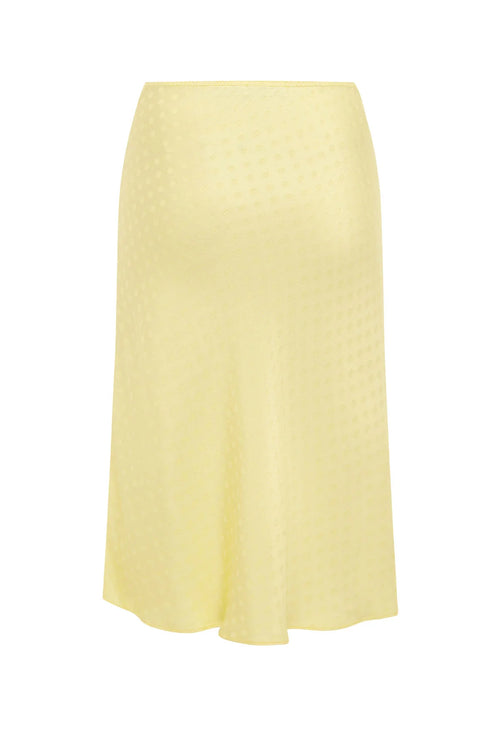 BIAS KNEE SKIRT | JACQUARD LIMONE