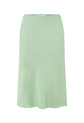 BIAS KNEE SKIRT | JACQUARD MENTA