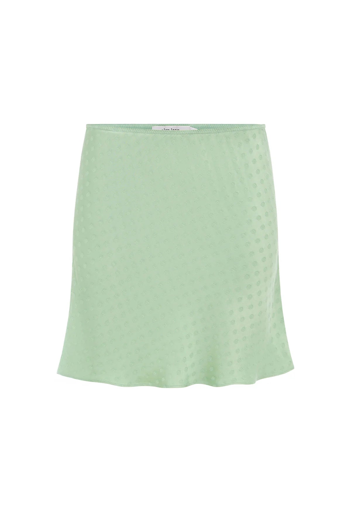BIAS MINI SKIRT | JACQUARD MENTA