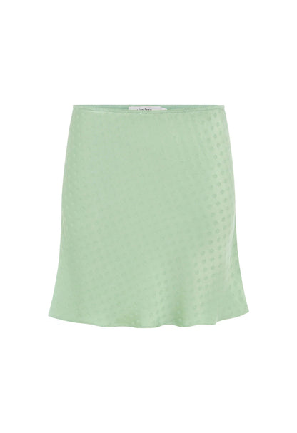 BIAS MINI SKIRT | JACQUARD MENTA