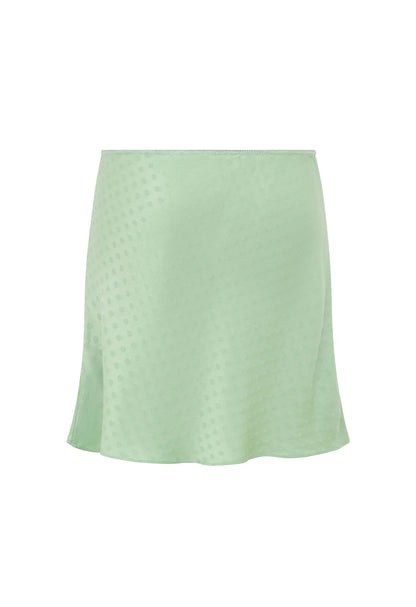 BIAS MINI SKIRT | JACQUARD MENTA