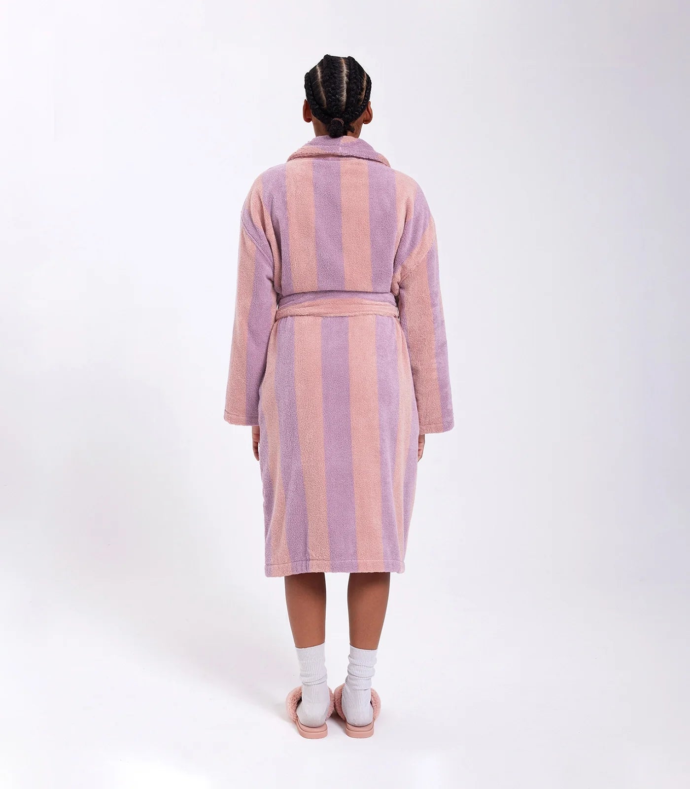 HOMMEY ROBE | PINK & PURPLE STRIPE