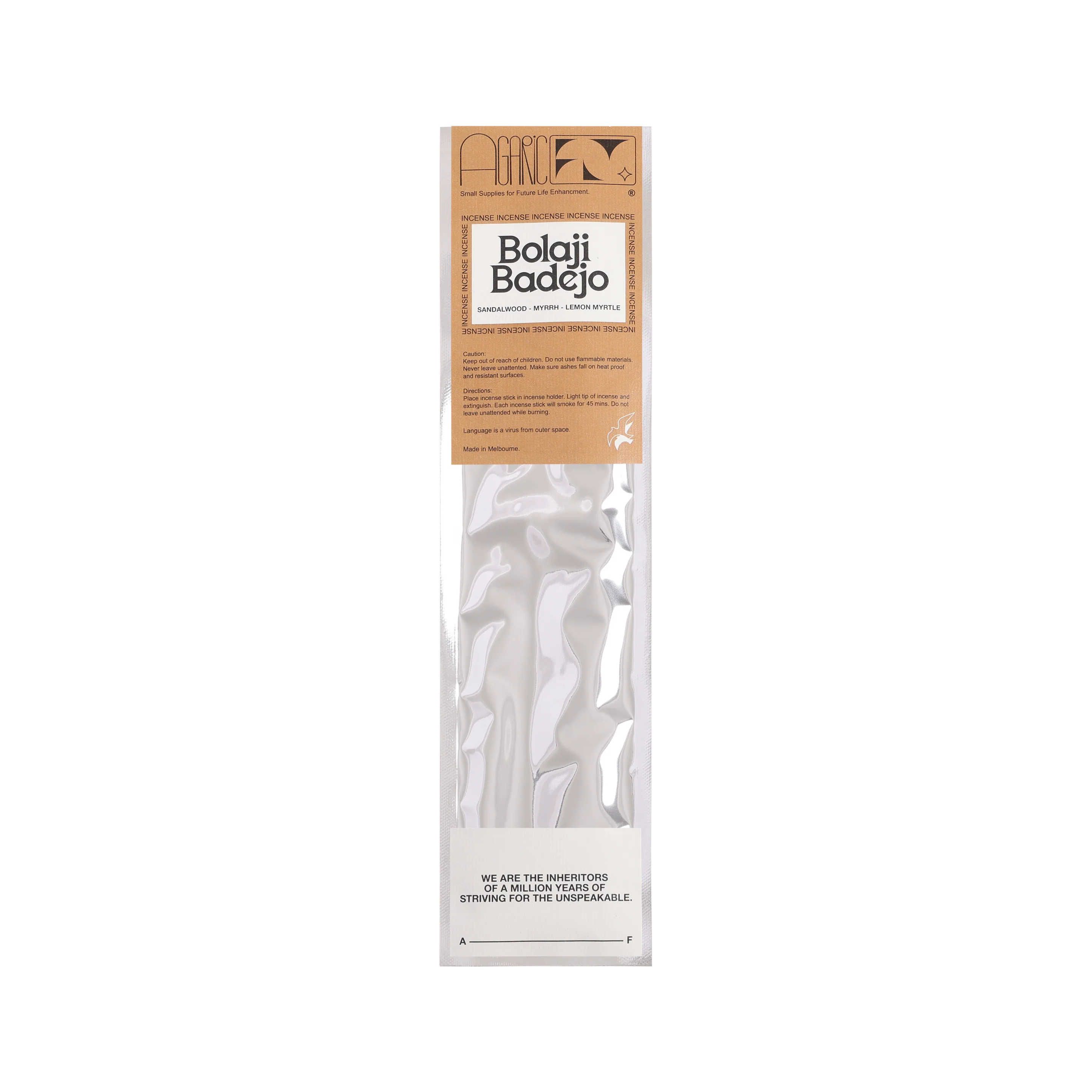 BOLAJI BADEJO INCENSE |SANDALWOOD, MYRRH, LEMON MYRTLE