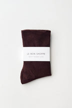 Le Bon Shoppe Breezy Sneaker Socks Dark Cacao