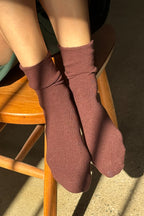 Le Bon Shoppe Breezy Sneaker Socks Dark Cacao