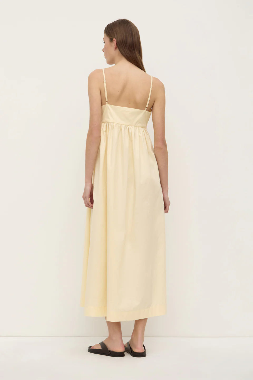 BRONTE POPLIN MIDI DRESS | SORBET
