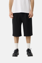 Afends Business Baggy Pleated Short Black