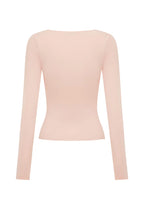 Olga Joan Button-Through Long Sleeve Top Petalo