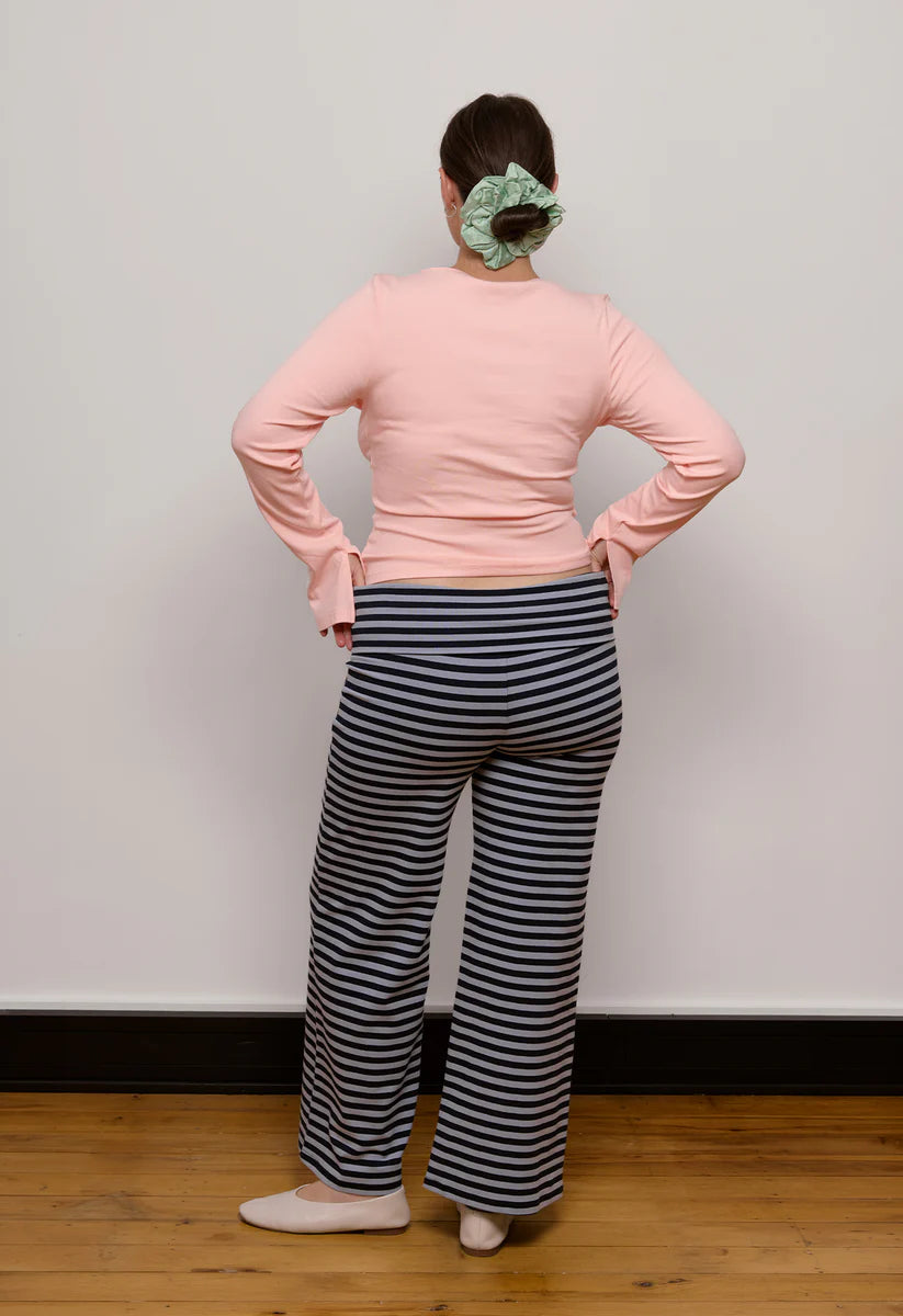 Olga Joan Button-Through Long Sleeve Top Petalo