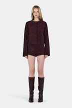 CADENCE CORD JACKET | CHERRY CHOC