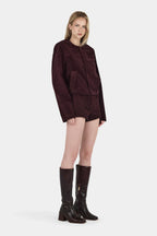 CADENCE CORD JACKET | CHERRY CHOC