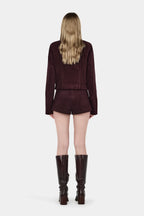 CADENCE CORD JACKET | CHERRY CHOC