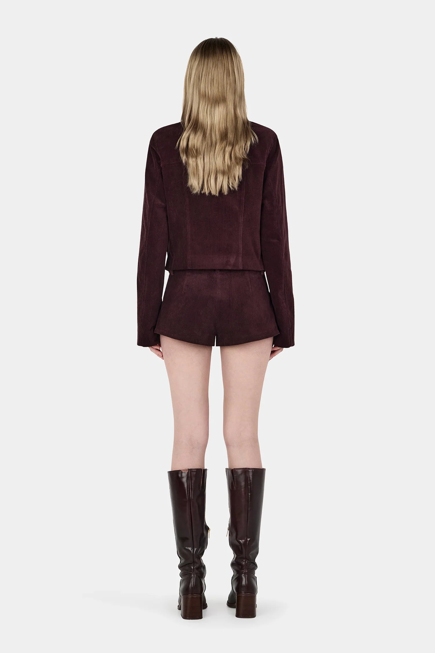CADENCE CORD JACKET | CHERRY CHOC