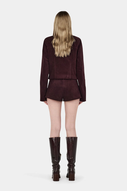 CADENCE CORD JACKET | CHERRY CHOC