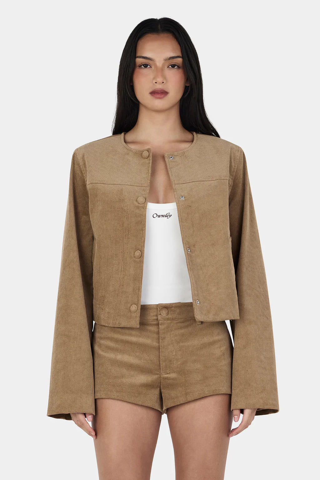 CADENCE CORD JACKET | TAN