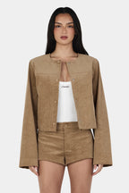 CADENCE CORD JACKET | TAN