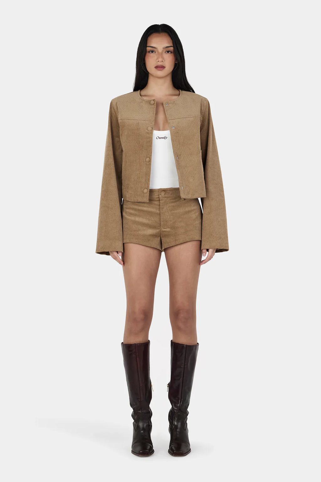 CADENCE CORD JACKET | TAN