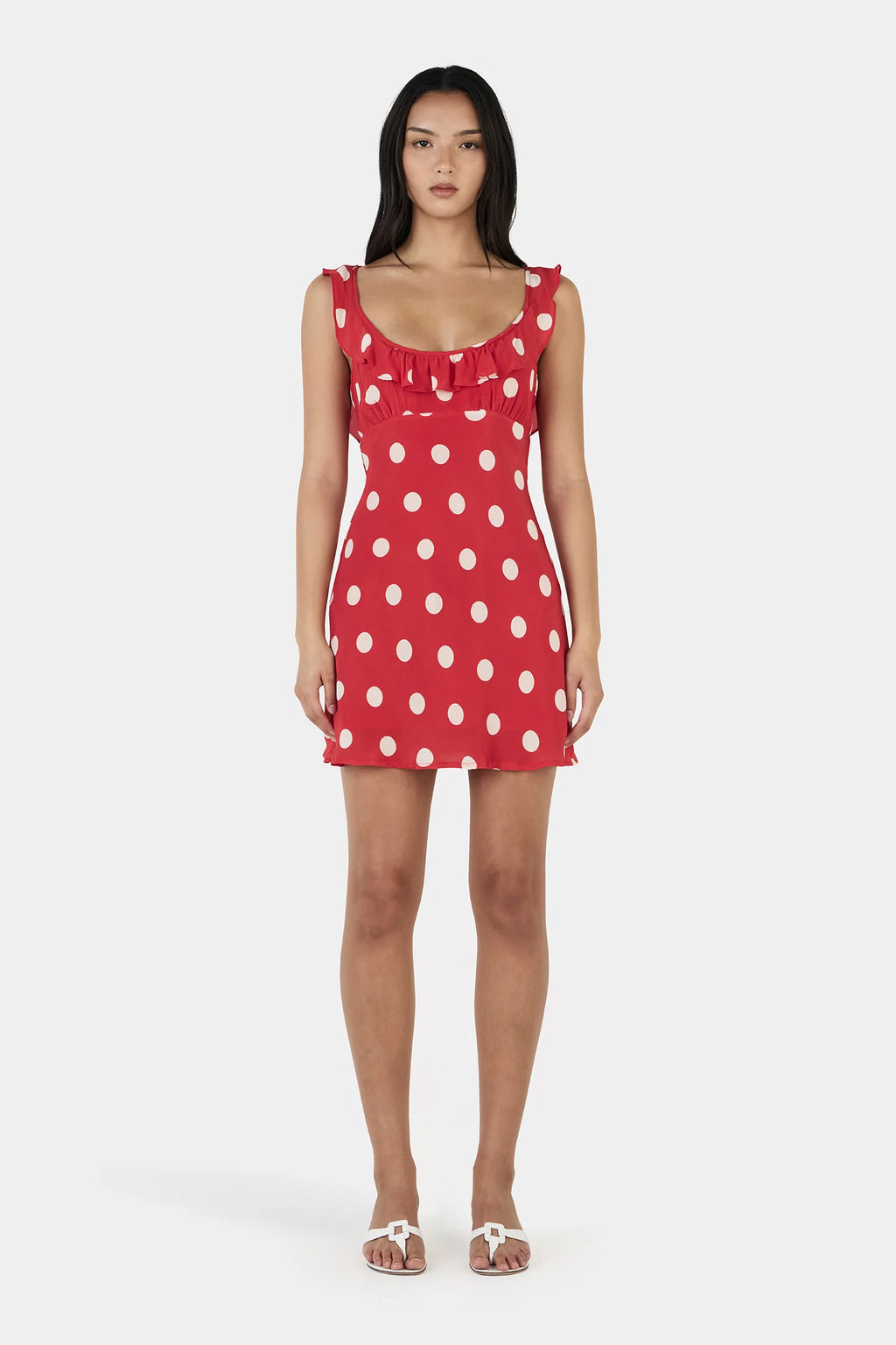 CANDY MINI DRESS | RED POLKA