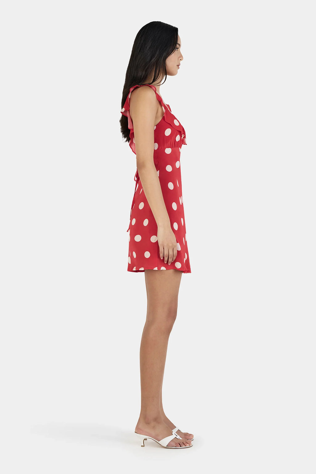CANDY MINI DRESS | RED POLKA