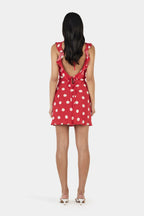 CANDY MINI DRESS | RED POLKA