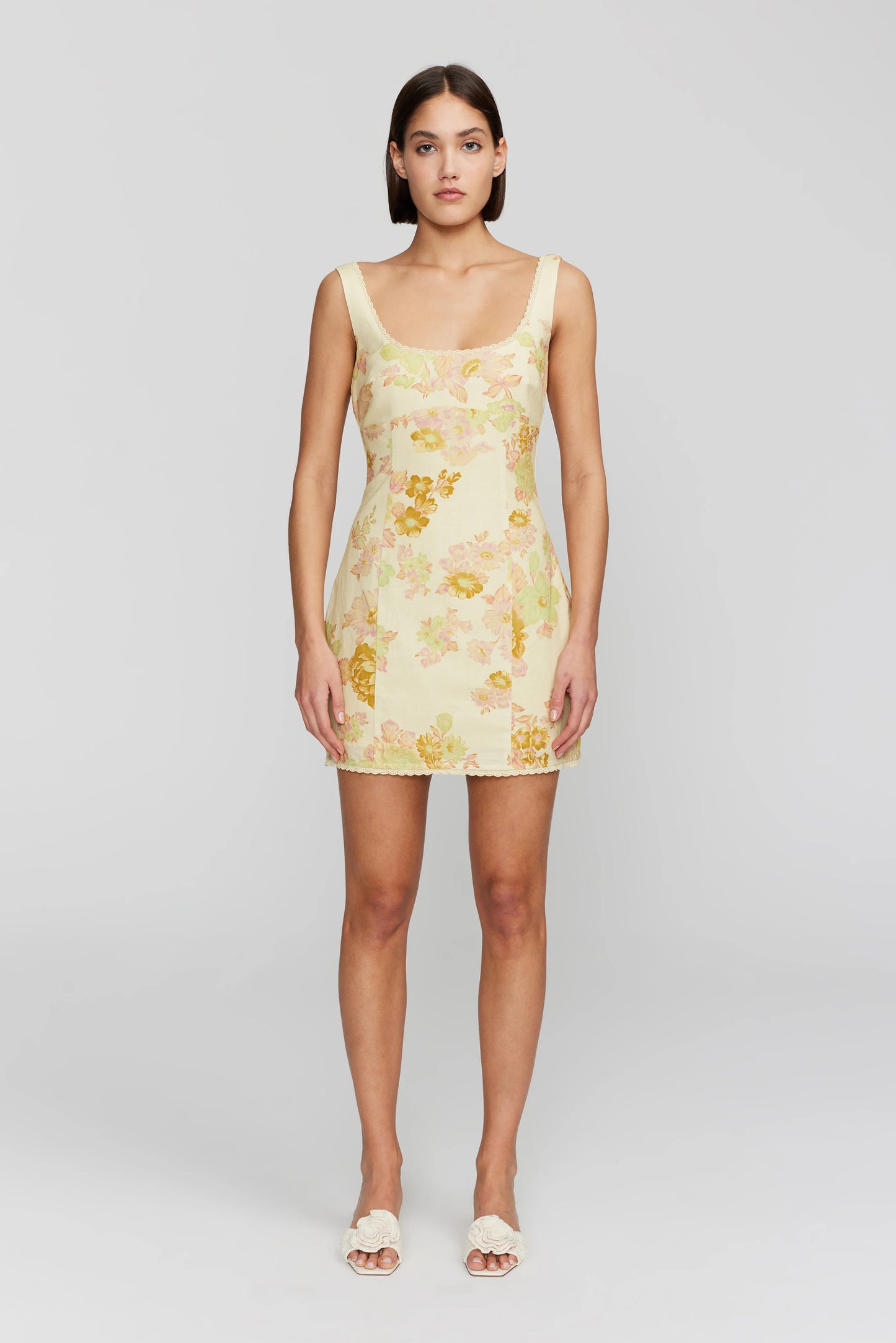 CARLOTTA MINI DRESS | CITRUS FLORAL