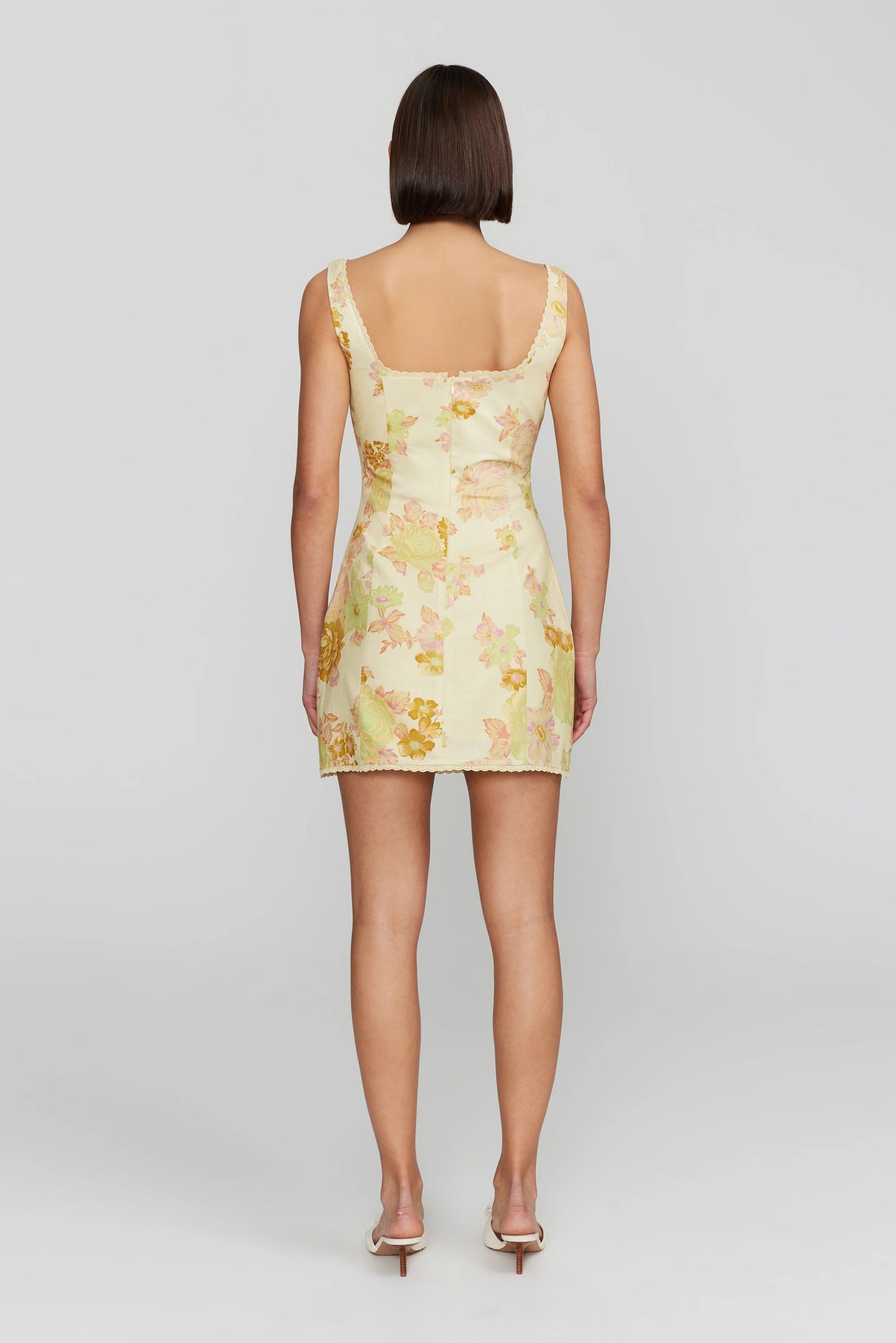 CARLOTTA MINI DRESS | CITRUS FLORAL