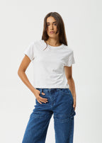 Afends Carmen Baby Tee White