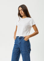 Afends Carmen Baby Tee White