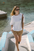 Araminta James Oui Banana Oversized Tee Snow